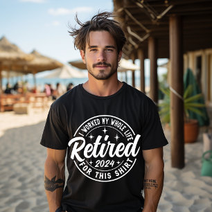 Camiseta Retirado 2024 Jubilación Hombres Mujeres Humor