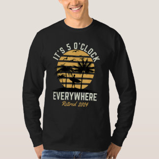 Camiseta Retirado 2024 Son las 5 en punto por todas partes 