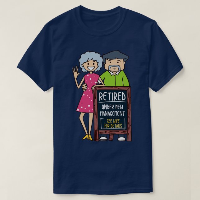 Camiseta Retirado bajo nueva administración Consulte a la e (Diseño del anverso)