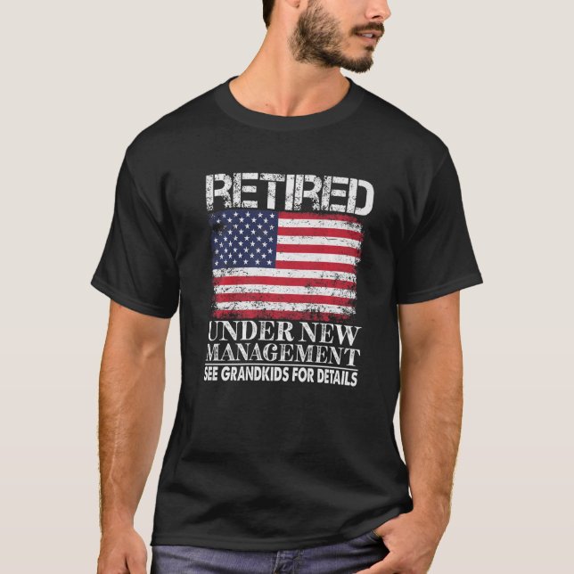Camiseta Retirado Bajo Nueva Gestión Ver Abuelos América (Anverso)