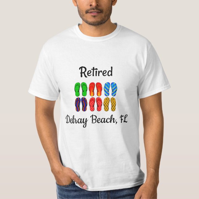 Camiseta Retirado - Delray Beach, FL, plantilla (Anverso)