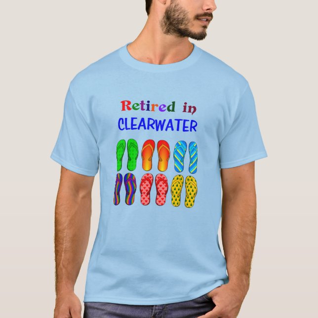 Camiseta Retirado en Clearwater, diseño popular, (Anverso)