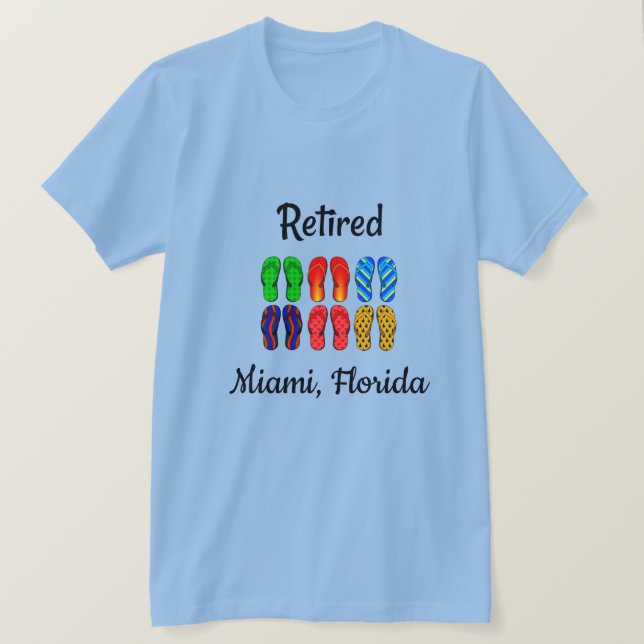 Camiseta Retirado - Miami, Florida (Anverso del diseño)