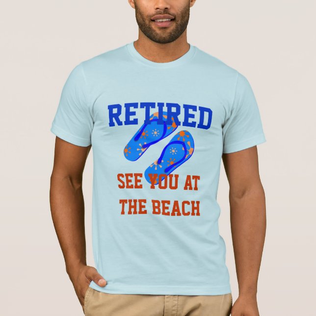 Camiseta Retirado - Nos vemos en la playa (Anverso)