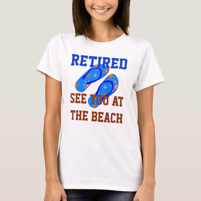 Camiseta Retirado - Nos vemos en la playa (Anverso)