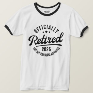Camiseta Retirado Oficialmente Retirado 2026 Divertido Jubi