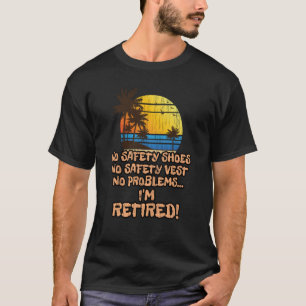 Camiseta Retirado para el trabajador de la construcción