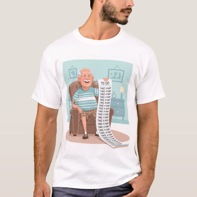 Camiseta Retirado - Tome la siesta (Anverso)