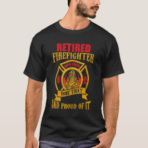 Camiseta Retirador de bomberos jubilado que lucha contra in