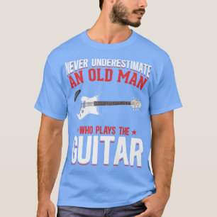 Camiseta Retirador de músico de rock musical guitariano ret