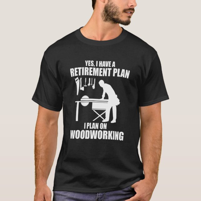 Camiseta Retiradores Para Hombres Para Carpintería Retirada (Anverso)