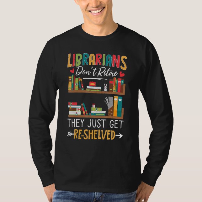 Camiseta Retiran a bibliotecarios de biblioteca (Anverso)