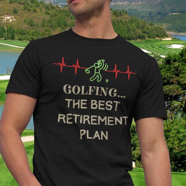 Camiseta Retirando a Golfer (Golfing the Best Retirement Plan T-Shirt)