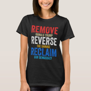 Camiseta Retirar las manos de la recuperación inversa frent