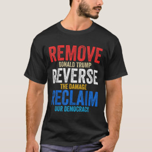 Camiseta Retirar las manos de la recuperación inversa frent