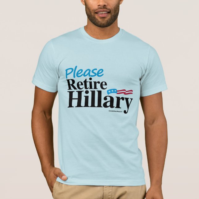 Camiseta Retire por favor a Hillary (Anverso)