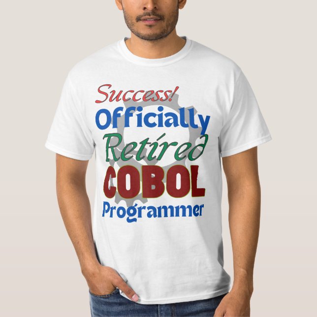 Camiseta Retired COBOL Programmer: Still Compiling Joy! (Anverso)