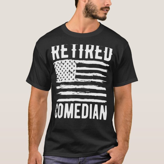 Camiseta Retired Comedian Profession American Flag (Anverso)