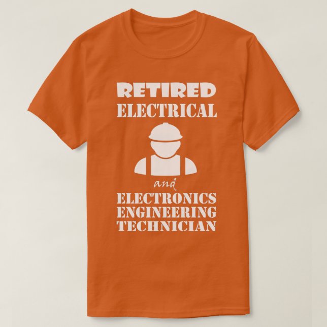 Camiseta Retired Electrician Gift for Electrical technician (Diseño del anverso)