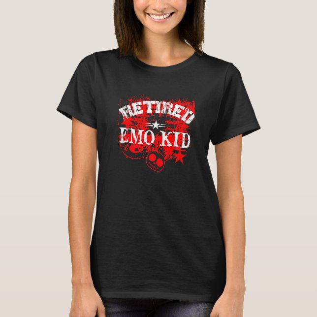 Camiseta Retired Emo Kid  Emo Goth  1 (Anverso)
