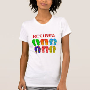 Camiseta RETIRED - Flip Flops, diseño popular