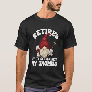 Camiseta Retired Grandpa Gnome For Wine Retiret