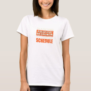 Camiseta Retired Graphic Designer Love My New Schedule