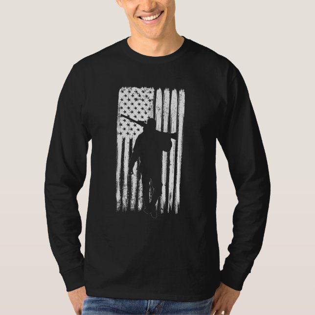 Camiseta Retired Hunter Saying   American Deer Hunting (Anverso)