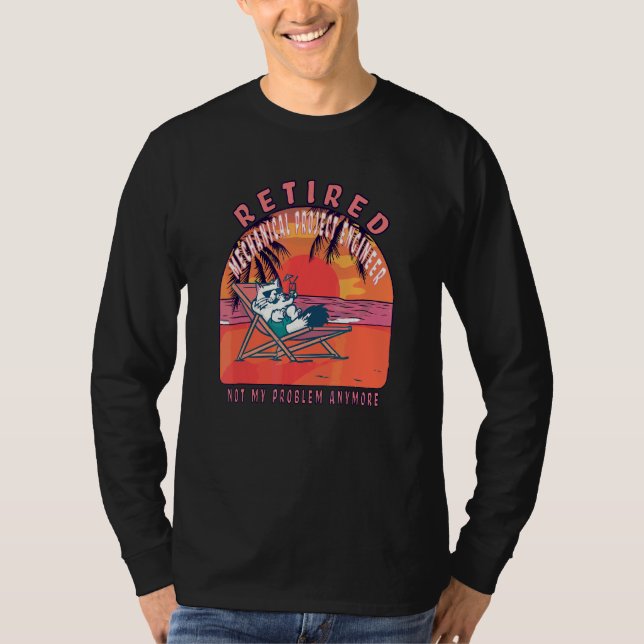 Camiseta Retired Mechanical Project Engineer  Vintage Retir (Anverso)