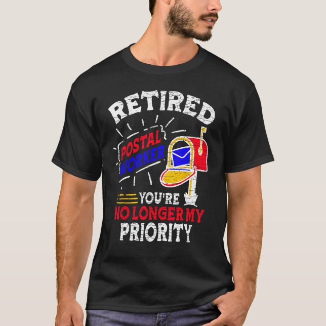Camiseta Retired Postal Worker Mailman (Anverso)