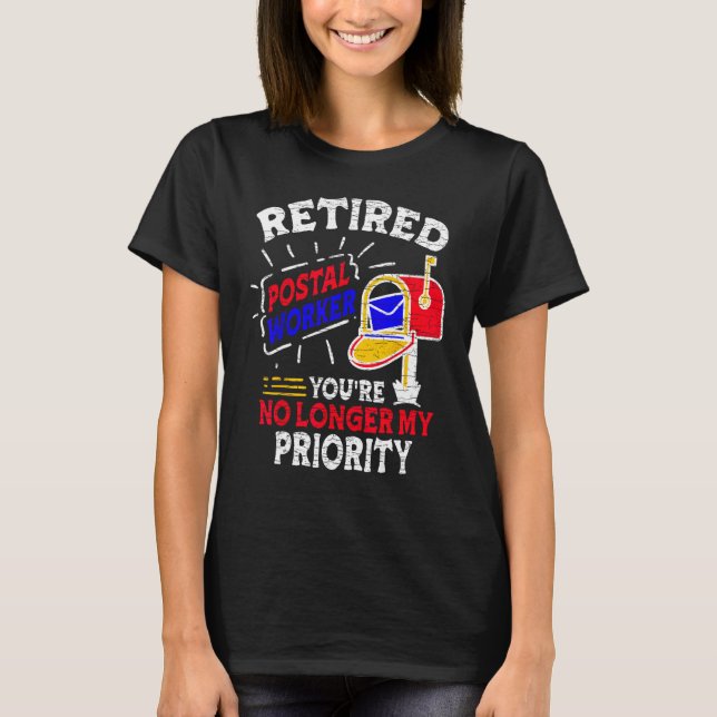 Camiseta Retired Postal Worker Mailman (Anverso)