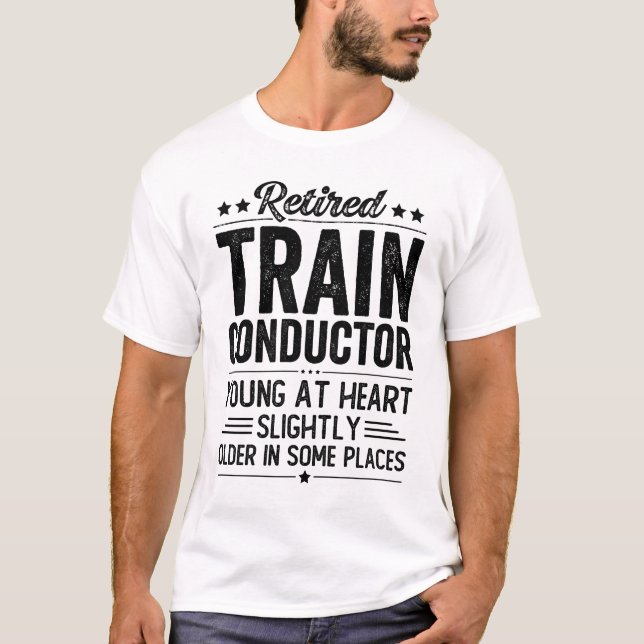 Camiseta Retired Train Conductor (Anverso)