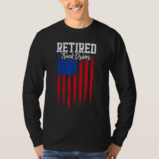 Camiseta Retired Truck Driver Trucker Retirement (Anverso)