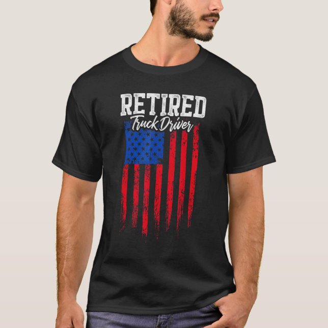 Camiseta Retired Truck Driver Trucker Retirement (Anverso)