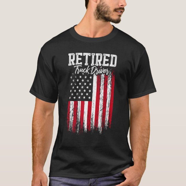 Camiseta Retired Truck Driver Trucker Retirement 1 (Anverso)