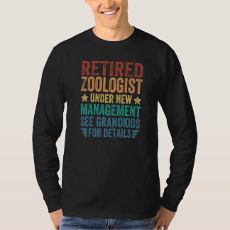 Camiseta Retired Zoologist Under New Management For Grandfa