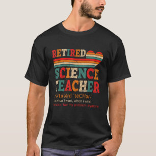 Camiseta Retirem de definición de profesor de ciencia retir