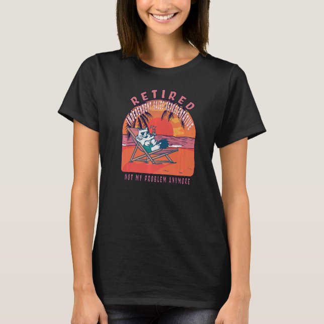 Camiseta Retireme Representante de ventas independiente jub (Anverso)