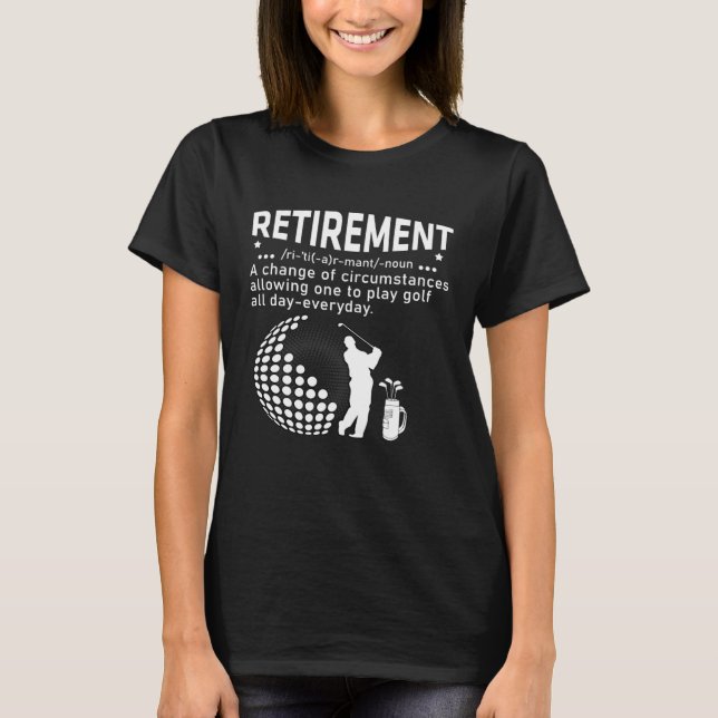 Camiseta Retirement Golf  Retired Golfers Awesome  Dad (Anverso)