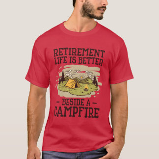 Camiseta Retirement Life Camping Outrsraveling Camper frien