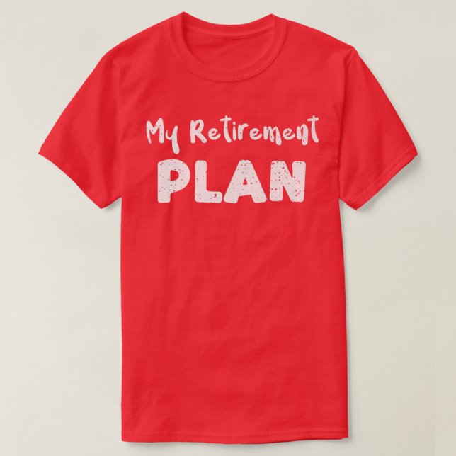 Camiseta Retirement My Retirement PlanGuitar Sayings Premiu (Diseño del anverso)