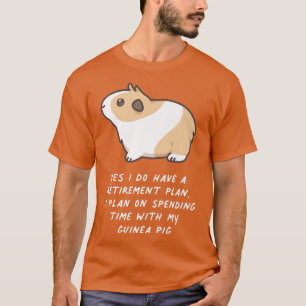 Camiseta Retirement Plan Guinea Pig Cute Rodent Pet Kawaii 