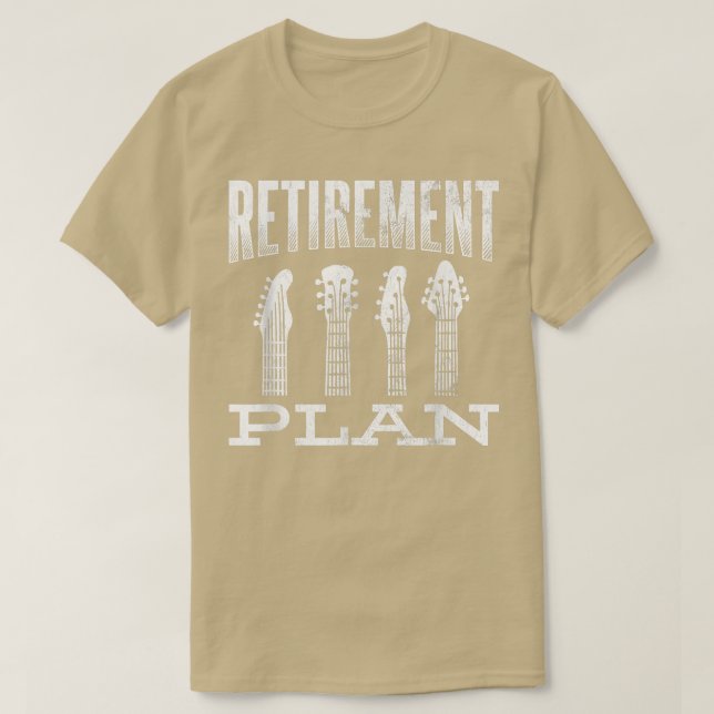 Camiseta Retirement Plan Musician Band Player Guitarist Gui (Diseño del anverso)