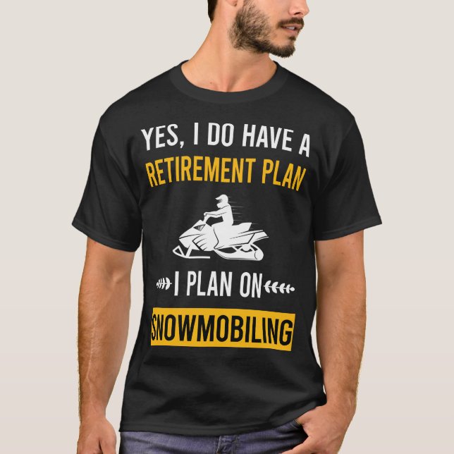 Camiseta Retirement Snowmobling Snowmobile (Anverso)