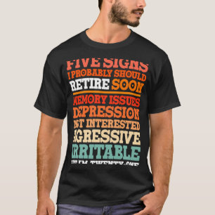 Camiseta Retiren Rótulos, probablemente debería retirarme p