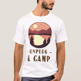 Camiseta Retiro de acampada Desconecta y acampa