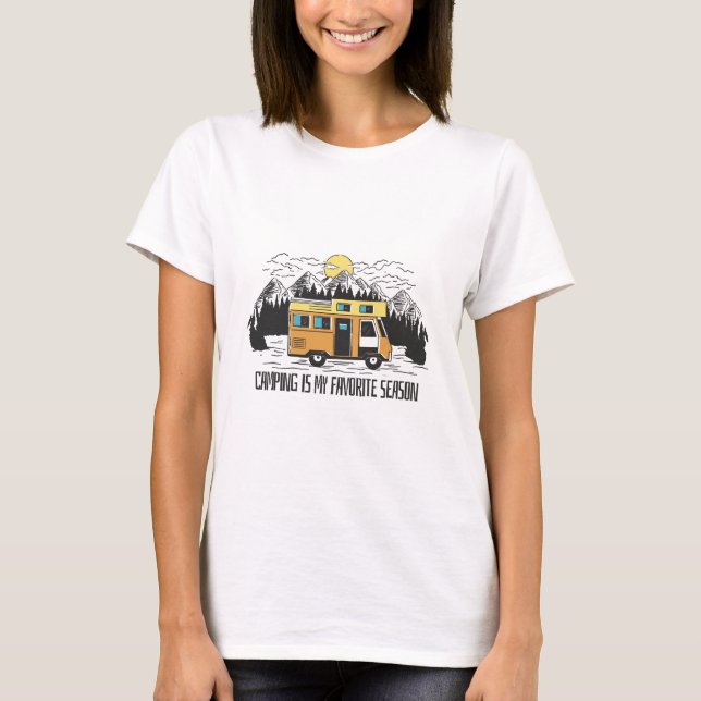 Camiseta Retiro de Campervan en la Montaña (Anverso)