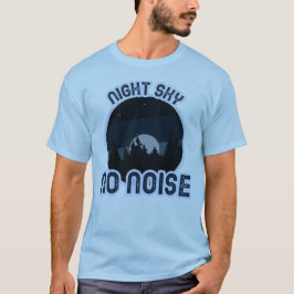 Camiseta Retiro de Camping Cielo Nocturno sin Ruido