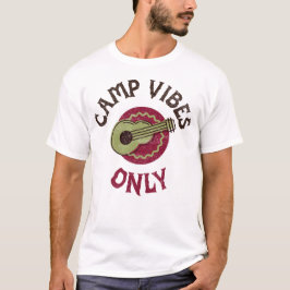 Camiseta Retiro de Camping Vibraciones de Campamento