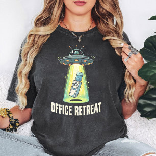Camiseta Retiro de oficina divertido Ufo enfriador de agua